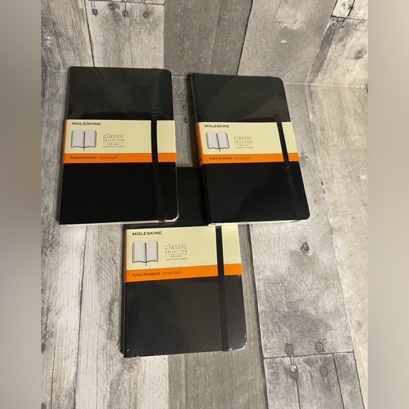 Moleskin Classic Collection Ruled Notebook Set Of 3 New Sealed - Picture 1 of 12